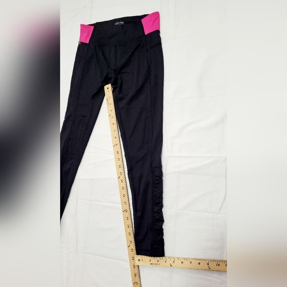 Calvin Klein Performance Leggings Yoga Quick Dry Women’s Small Black Pink - Picture 5 of 7